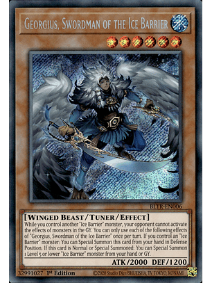 Georgius, Swordman of the Ice Barrier - BLTR-EN006 - Secret Rare