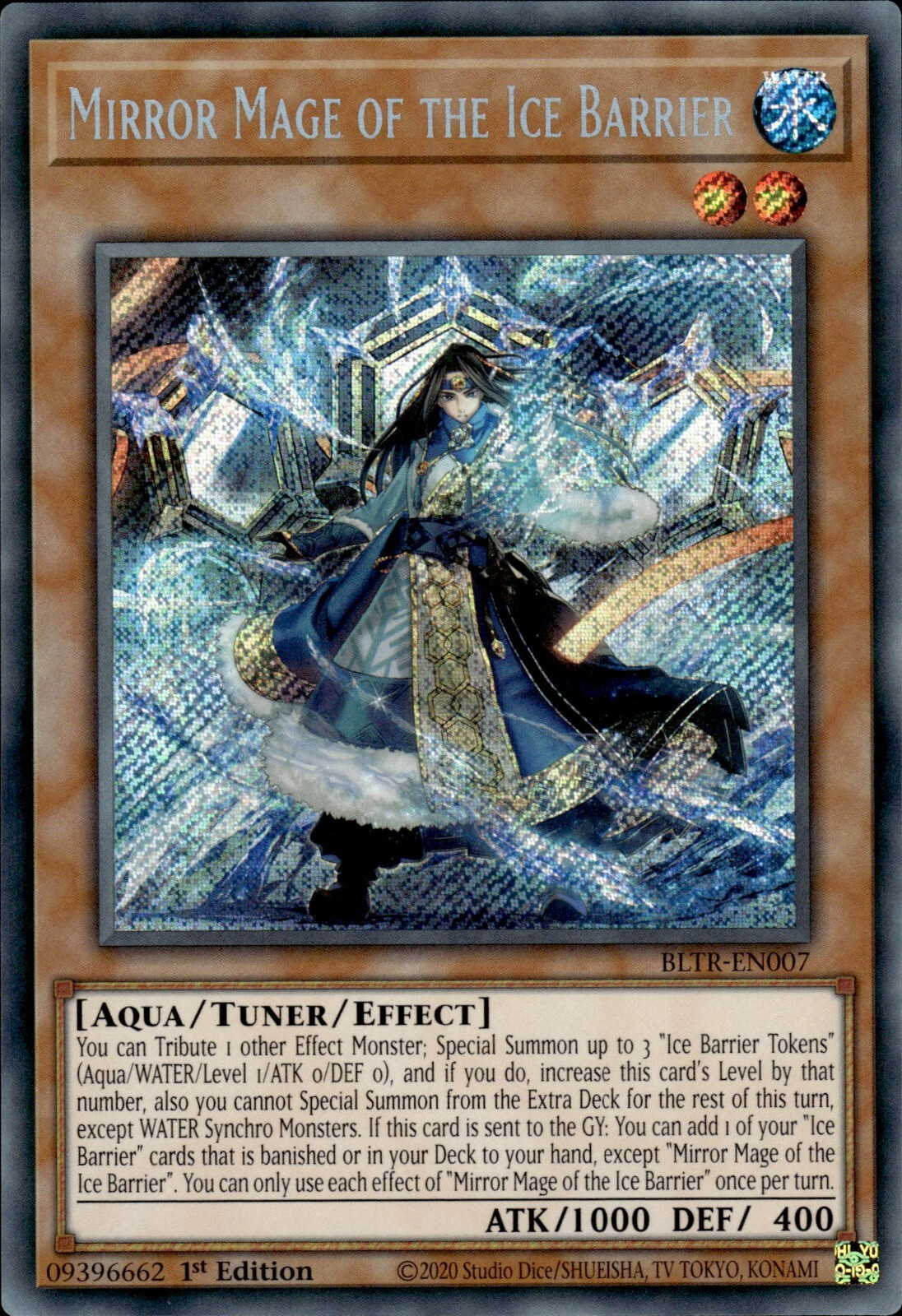 Mirror Mage of the Ice Barrier - BLTR-EN007 - Secret Rare  1