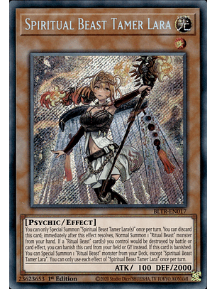 Spiritual Beast Tamer Lara - BLTR-EN017 - Secret Rare