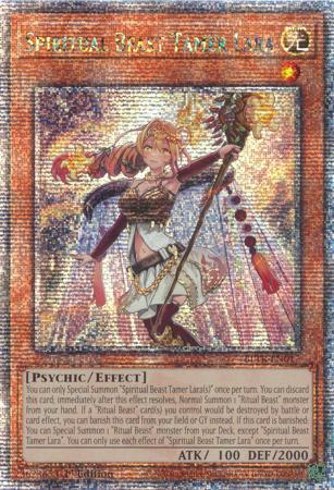 Spiritual Beast Tamer Lara - BLTR-EN017 - Quarter Century Secret Rare 1