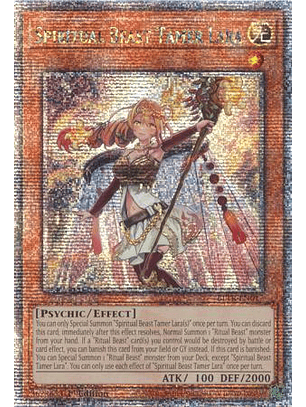 Spiritual Beast Tamer Lara - BLTR-EN017 - Quarter Century Secret Rare
