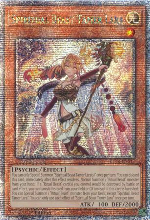 Spiritual Beast Tamer Lara - BLTR-EN017 - Quarter Century Secret Rare