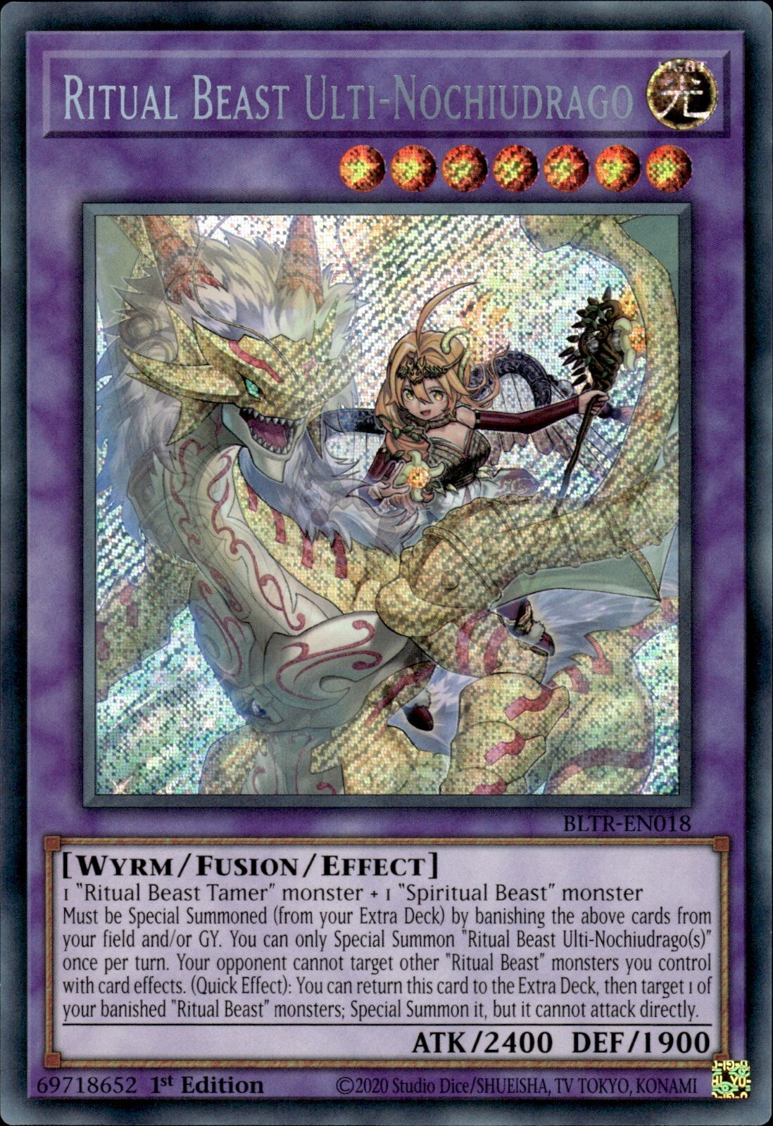 Ritual Beast Ulti-Nochiudrago - BLTR-EN018 - Secret Rare  1