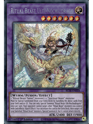 Ritual Beast Ulti-Nochiudrago - BLTR-EN018 - Secret Rare 