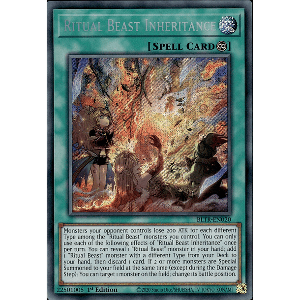 Ritual Beast Inheritance - BLTR-EN020 - Secret Rare