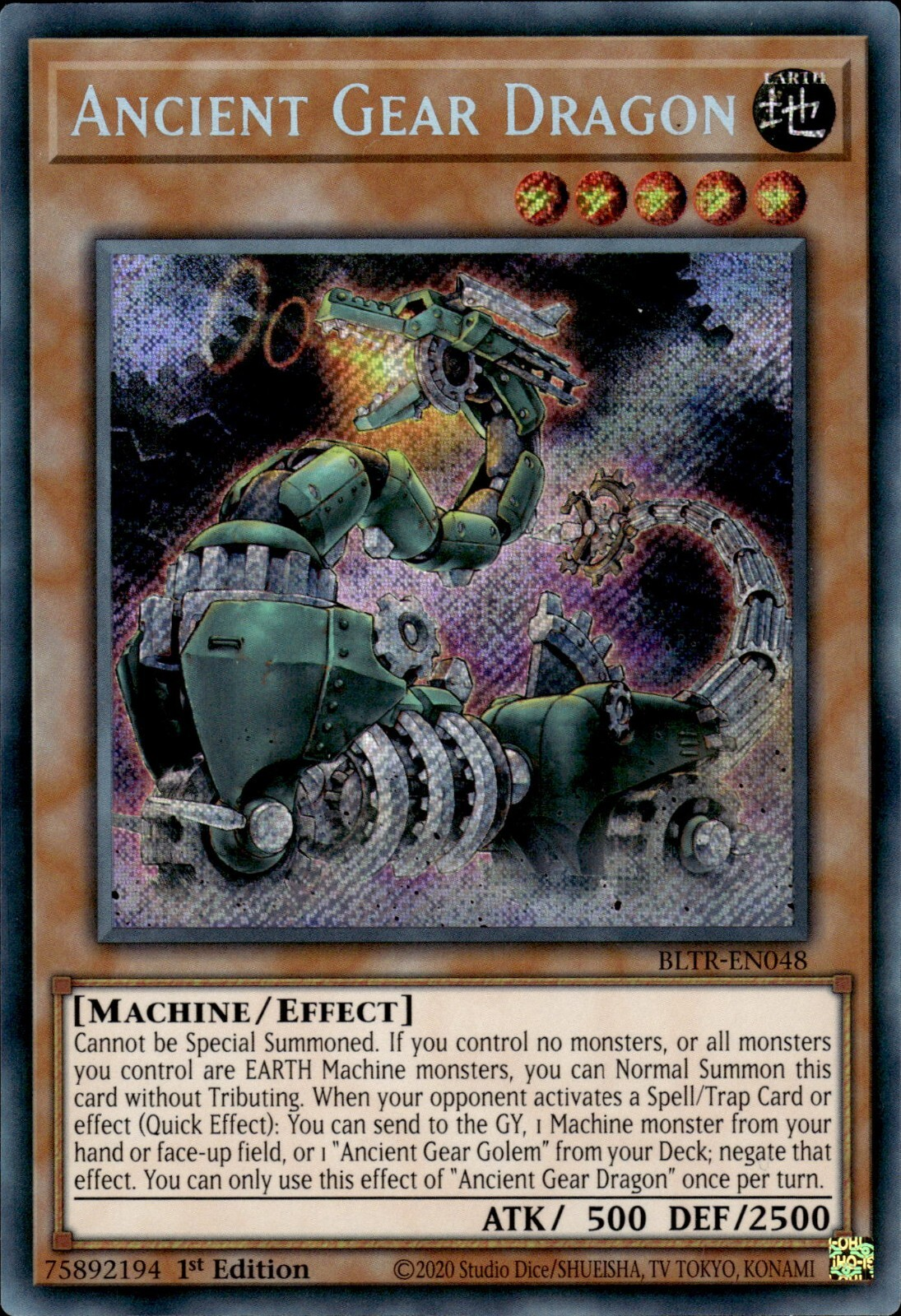 Ancient Gear Dragon - BLTR-EN048 - Secret Rare  1