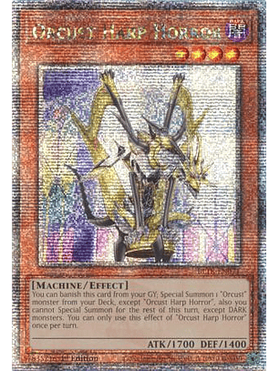 Orcust Harp Horror - BLTR-EN071 - Quarter Century Secret Rare