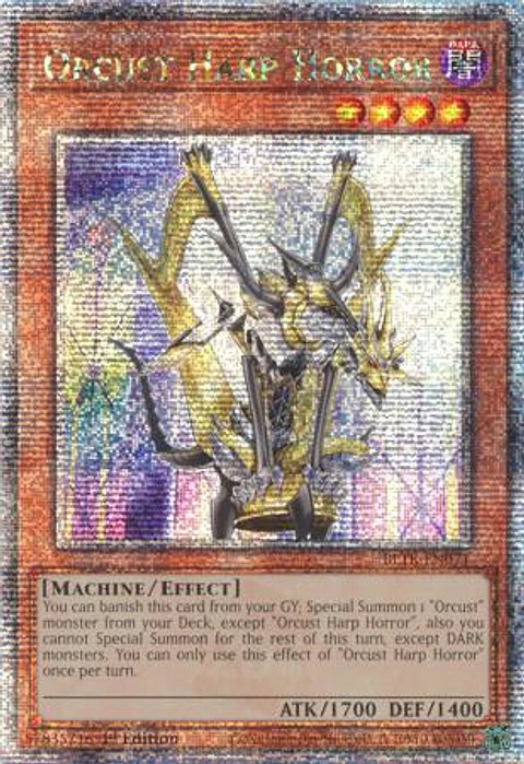 Orcust Harp Horror - BLTR-EN071 - Quarter Century Secret Rare