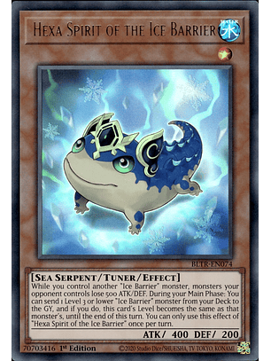 Hexa Spirit of the Ice Barrier - BLTR-EN074 - Ultra Rare