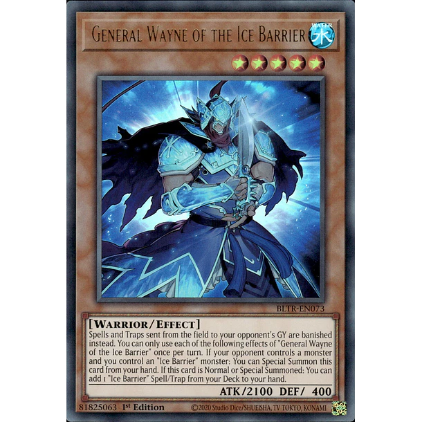 Yugioh Karte: Georgius, Schwertkämpfer Der Eisbarriere – Secret Rare, Deutsch