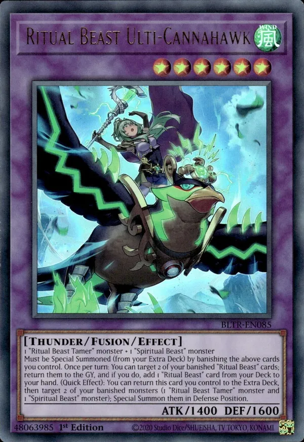 Ritual Beast Ulti-Cannahawk (Alternate Art) - BLTR-EN085 - Ultra Rare 1