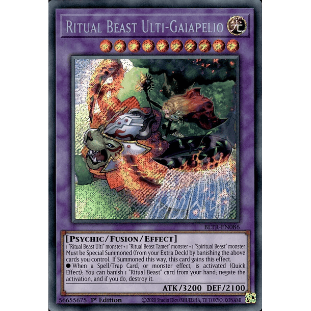 Ritual Beast Ulti-Gaiapelio - BLTR-EN086 - Secret Rare