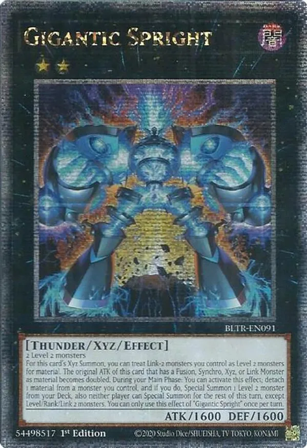 Gigantic Spright - BLTR-EN091 - Quarter Century Secret Rare  1