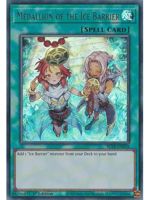 Medallion of the Ice Barrier (Alternate Art) - BLTR-EN098 - Ultra Rare