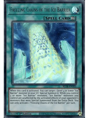 Freezing Chains of the Ice Barrier - BLTR-EN103 - Ultra Rare