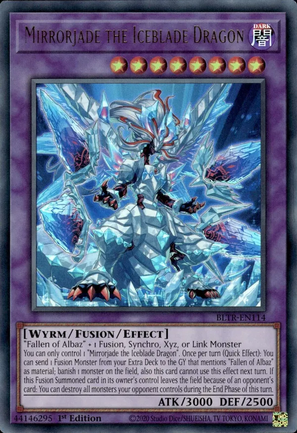 Mirrorjade the Iceblade Dragon - BLTR-EN114 - Ultra Rare 1