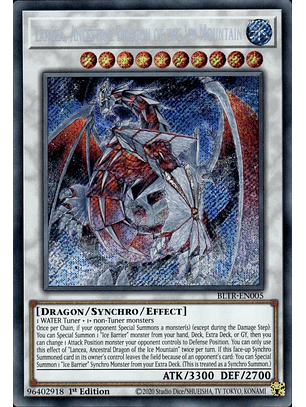 Lancea, Ancestral Dragon of the Ice Mountain - BLTR-EN005 - Secret Rare