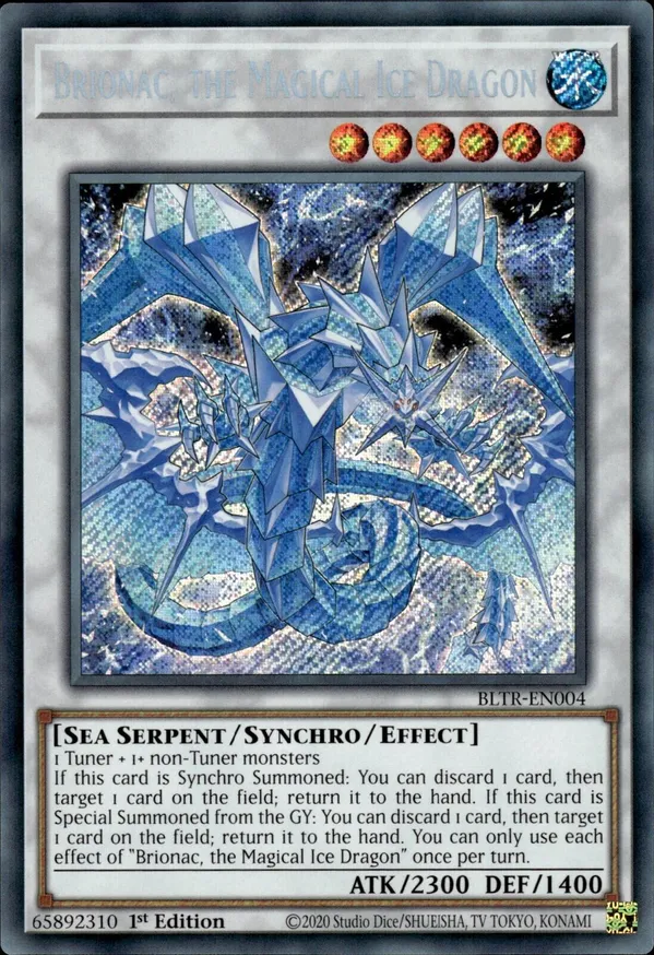 Brionac, the Magical Ice Dragon - BLTR-EN004 - Secret Rare  1