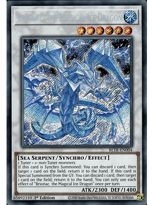 Brionac, the Magical Ice Dragon - BLTR-EN004 - Secret Rare 