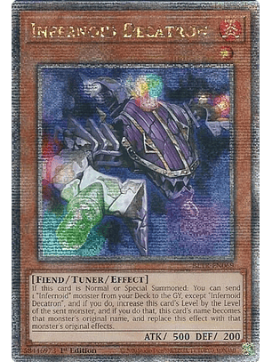Infernoid Decatron - BLTR-EN069 - Quarter Century Secret Rare