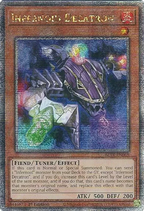 Infernoid Decatron - BLTR-EN069 - Quarter Century Secret Rare
