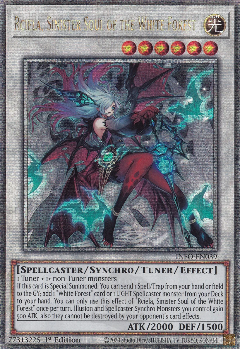 Rciela, Sinister Soul of the White Forest - INFO-EN039 - Quarter Century Secret Rare 1