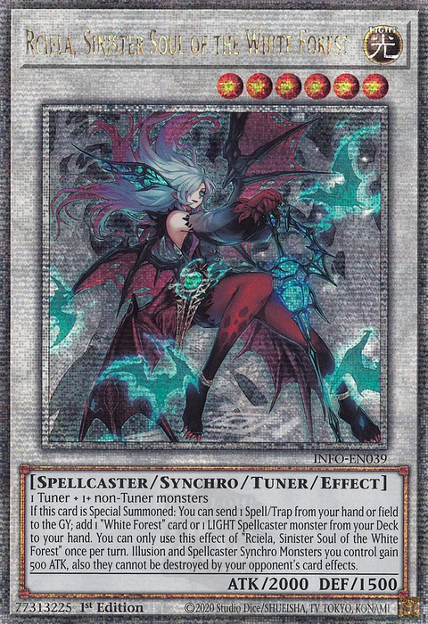 Rciela, Sinister Soul of the White Forest - INFO-EN039 - Quarter Century Secret Rare