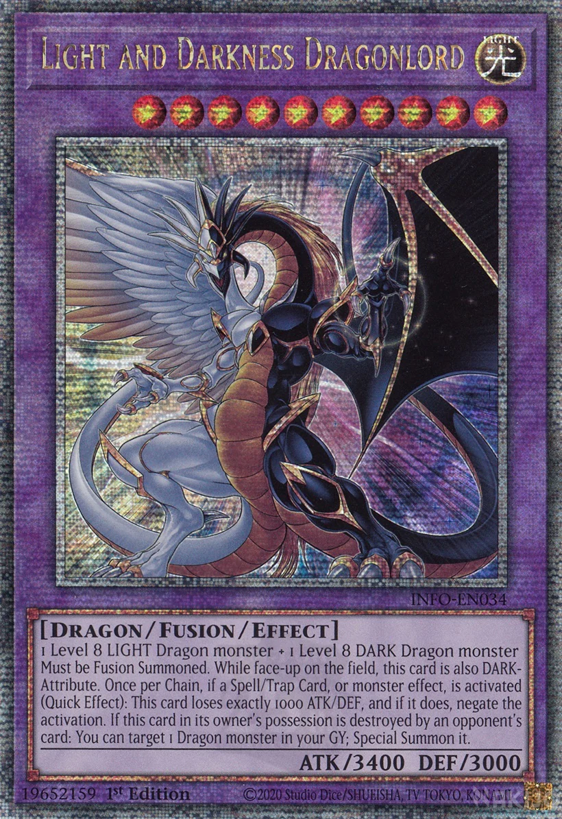 Light and Darkness Dragonlord - INFO-EN034 - Quarter Century Secret Rare 1
