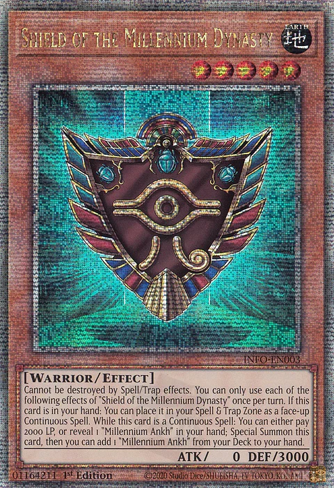 Shield of the Millennium Dynasty - INFO-EN003 - Quarter Century Secret Rare