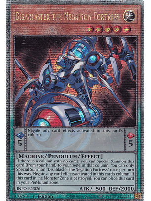 Disablaster the Negation Fortress - INFO-EN026 - Quarter Century Secret Rare