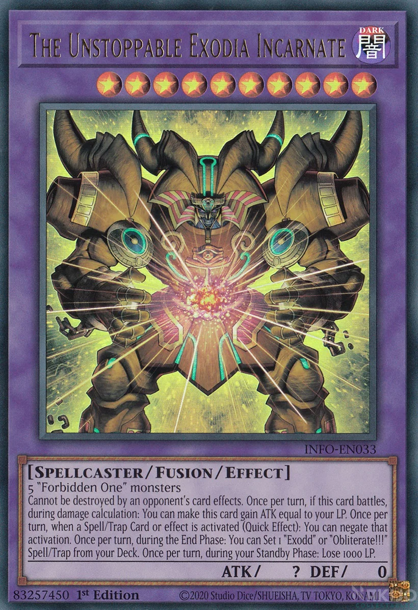 The Unstoppable Exodia Incarnate - INFO-EN033 - Ultra Rare 1