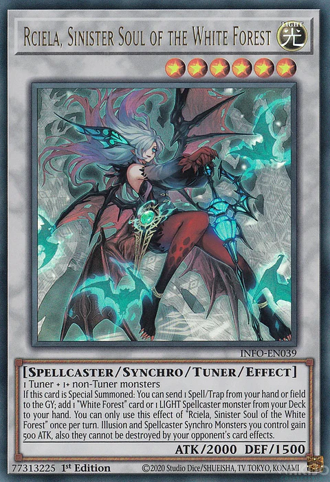 Rciela, Sinister Soul of the White Forest - INFO-EN039 - Ultra Rare
