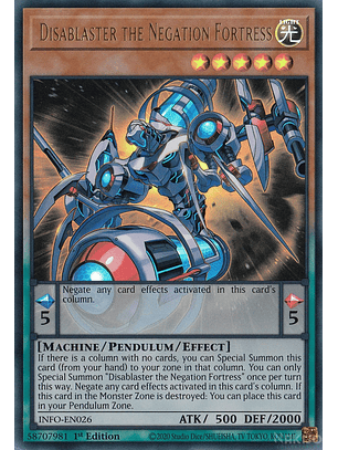 Disablaster the Negation Fortress - INFO-EN026 - Ultra Rare