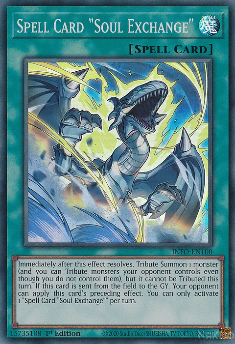 Spell Card "Soul Exchange" - INFO-EN100 - Super Rare