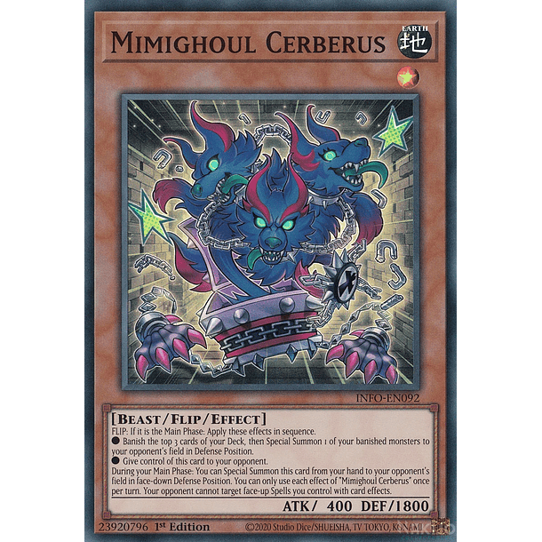 Mimighoul Cerberus - INFO-EN092 - Super Rare