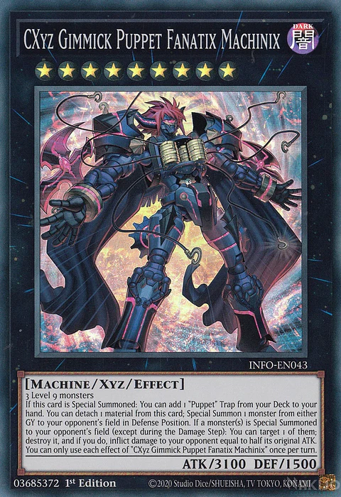 CXyz Gimmick Puppet Fanatix Machinix - INFO-EN043 - Super Rare