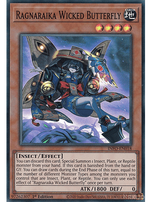 Ragnaraika Wicked Butterfly - INFO-EN018 - Super Rare