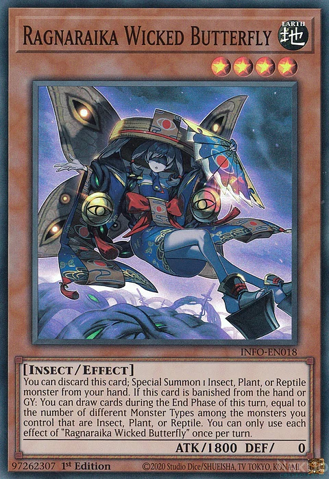 Ragnaraika Wicked Butterfly - INFO-EN018 - Super Rare
