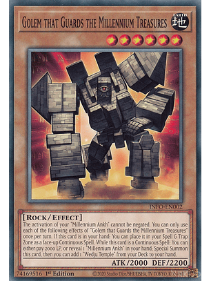 Golem that Guards the Millennium Treasures - INFO-EN002 - Common 