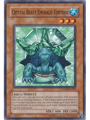 Crystal Beast Emerald Tortoise - FOTB-EN003 - Common 