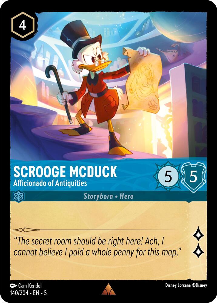 Scrooge McDuck - Afficionado of Antiquities - 140/204 - Rare  1