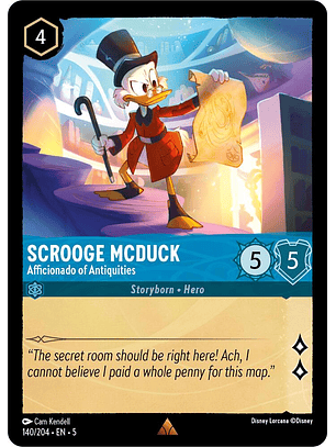 Scrooge McDuck - Afficionado of Antiquities - 140/204 - Rare 