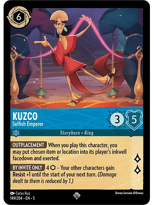 Kuzco - Selfish Emperor - 149/204 - Super Rare 