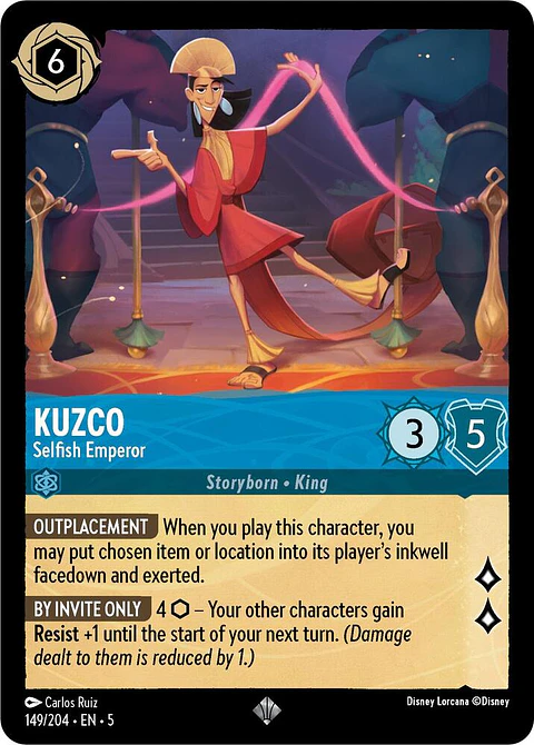 Kuzco - Selfish Emperor - 149/204 - Super Rare 