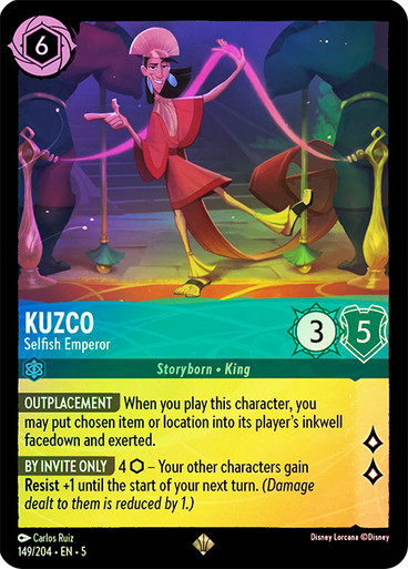 Kuzco - Selfish Emperor - 149/204 - Super Rare  2