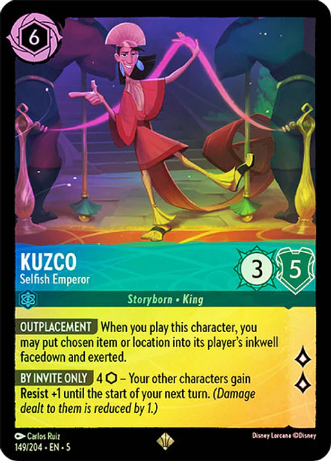 Kuzco - Selfish Emperor - 149/204 - Super Rare 