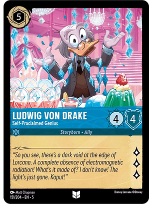 Ludwig Von Drake - Self-Proclaimed Genius - 151/204 - Uncommon 