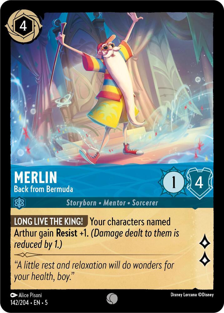 Merlin - Back from Bermuda - 142/204 - Common  1