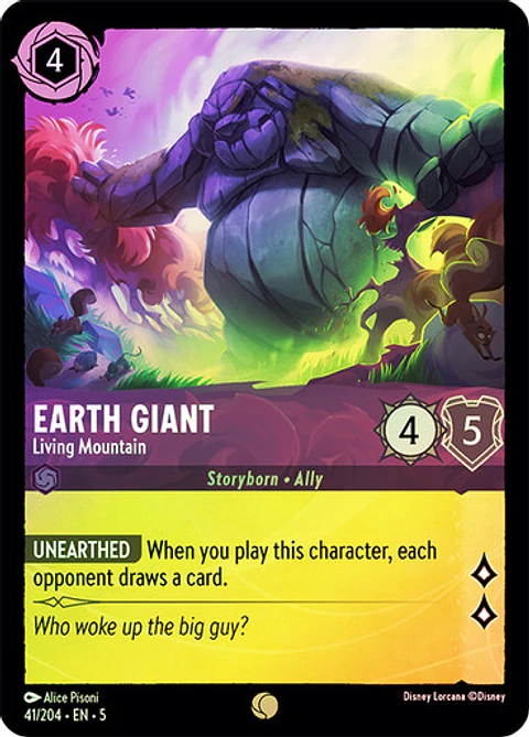 Earth Giant - Living Mountain - 41/204 - Common 