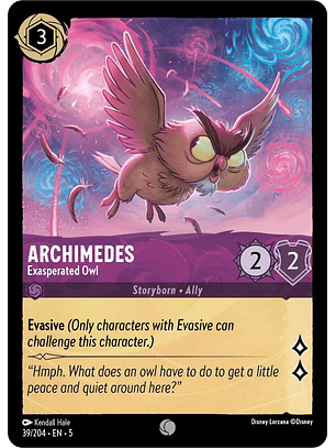 Archimedes - Exasperated Owl - 39/204 - Common 